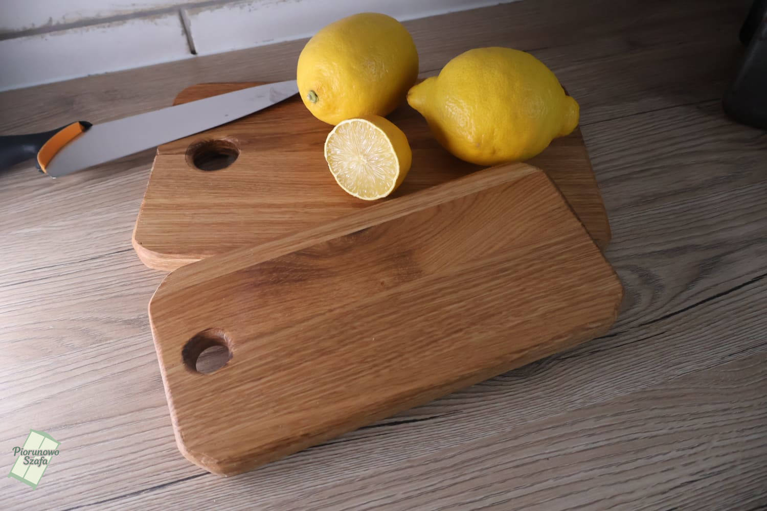 Dębowe deski do krojenia, serwowania pożywienia, ozdobne