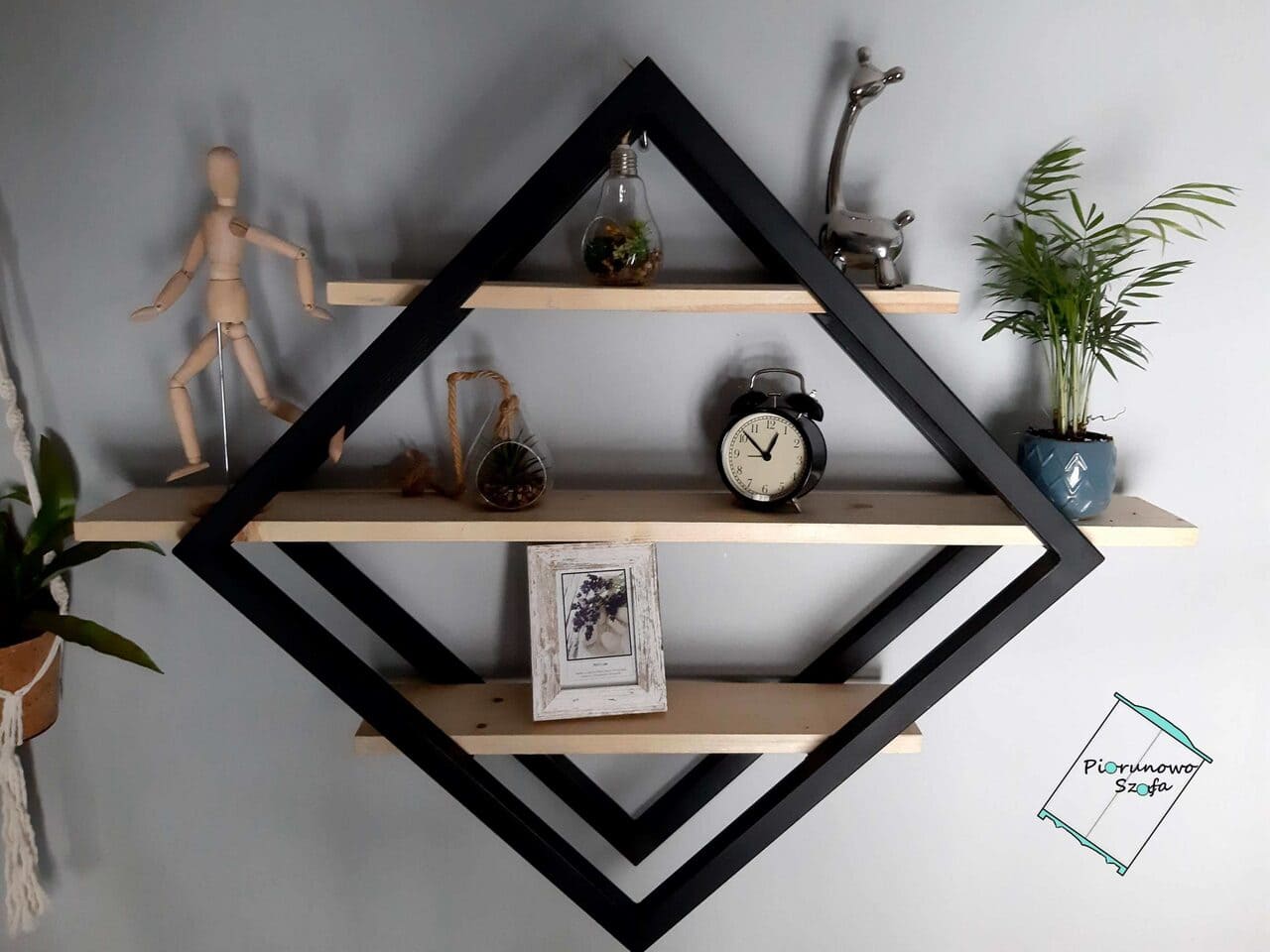 Półka industrialna, Półka dekoracyjna „Diament”