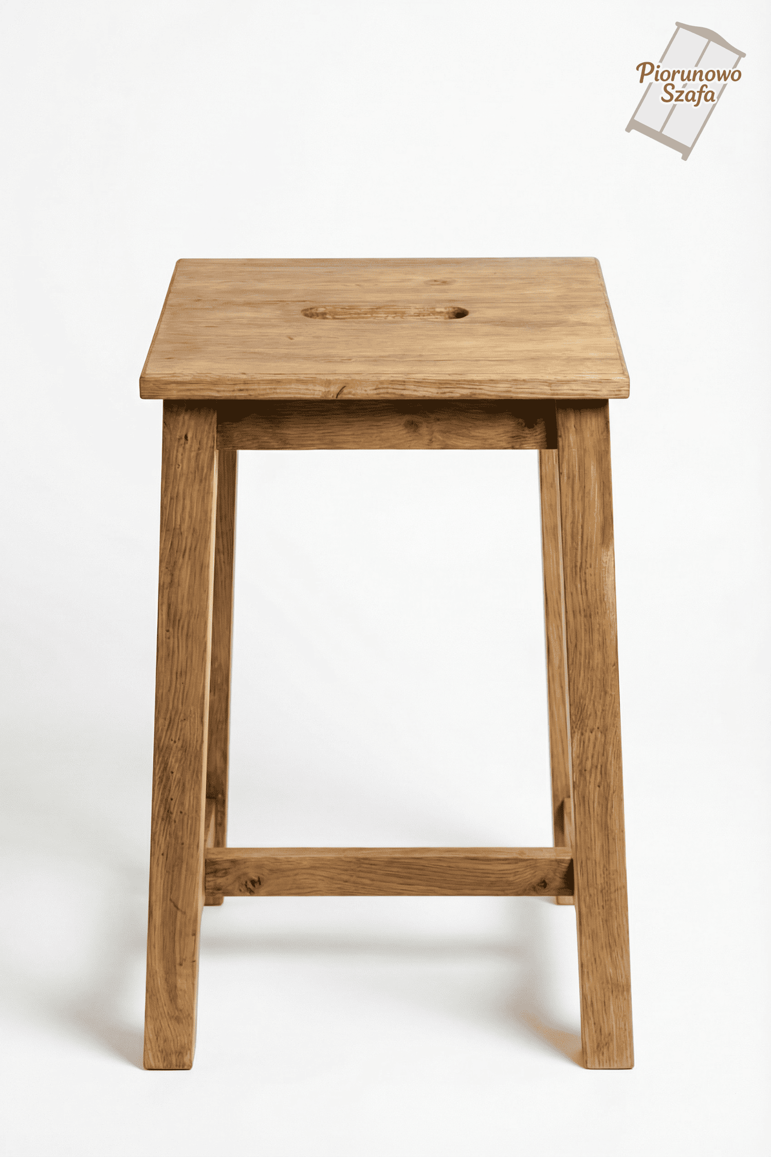 Drewniane krzesło, hoker, barowe retro