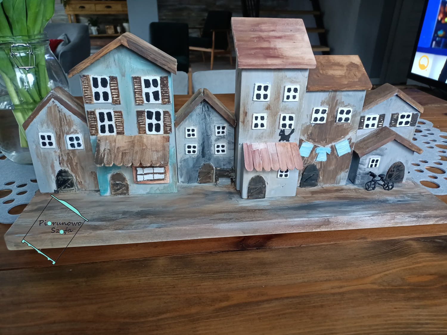 Ozdoba domek, zestaw dekoracja