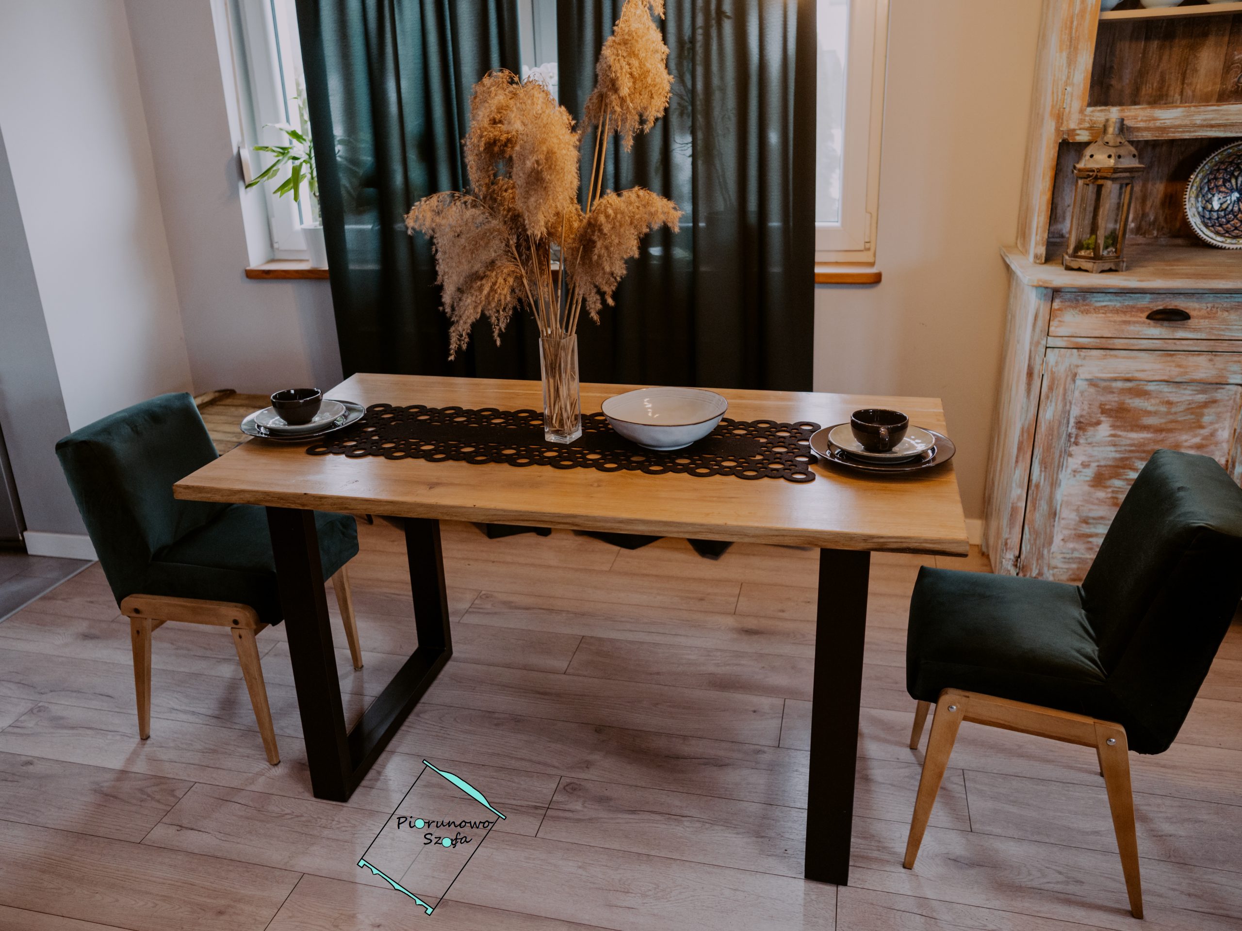 Stół dębowy loft, do jadalni/salonu