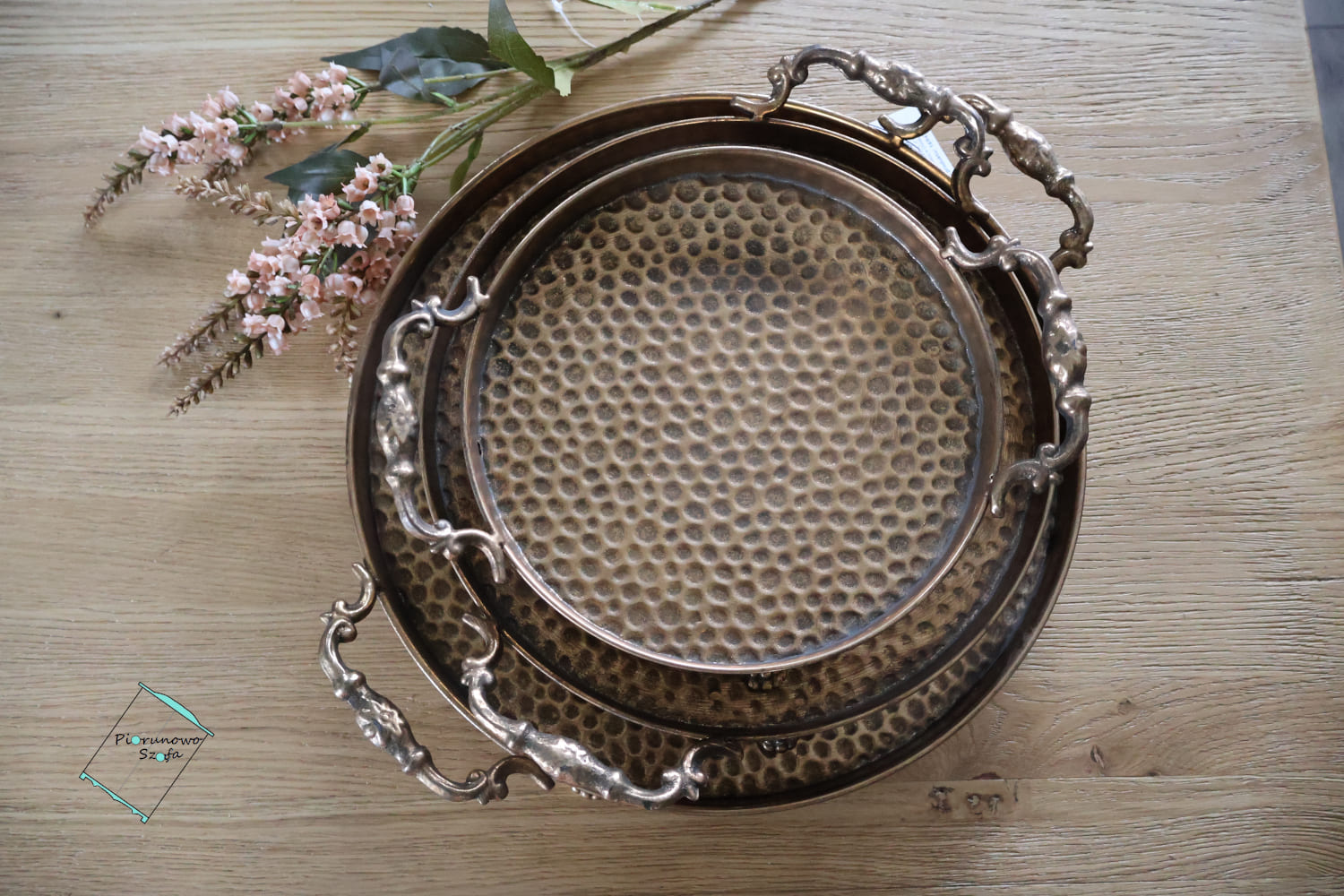 Taca okrągła młotkowana