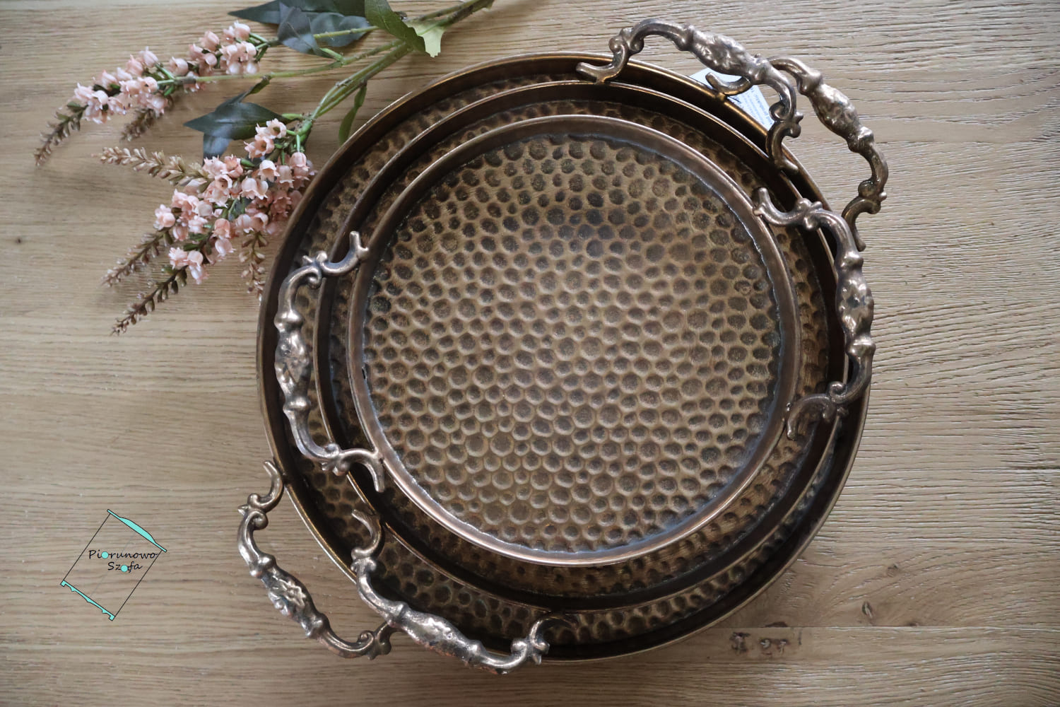 Taca okrągła młotkowana