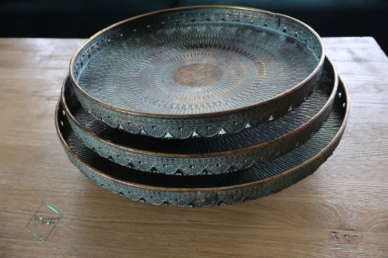 Taca okrągła, orientalna, indyjska, marokańska duża