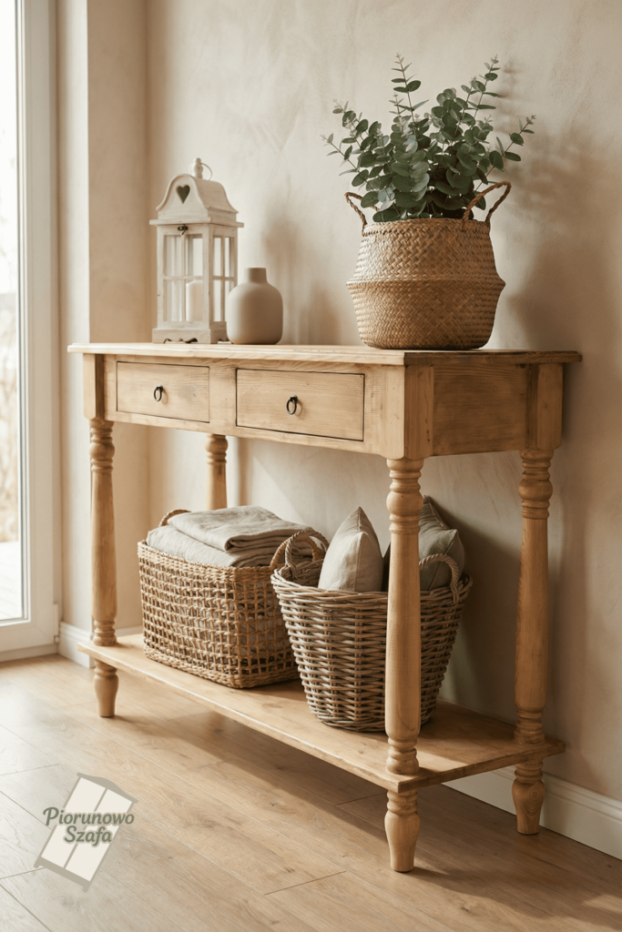 konsola-rustykalna-z-szufladami