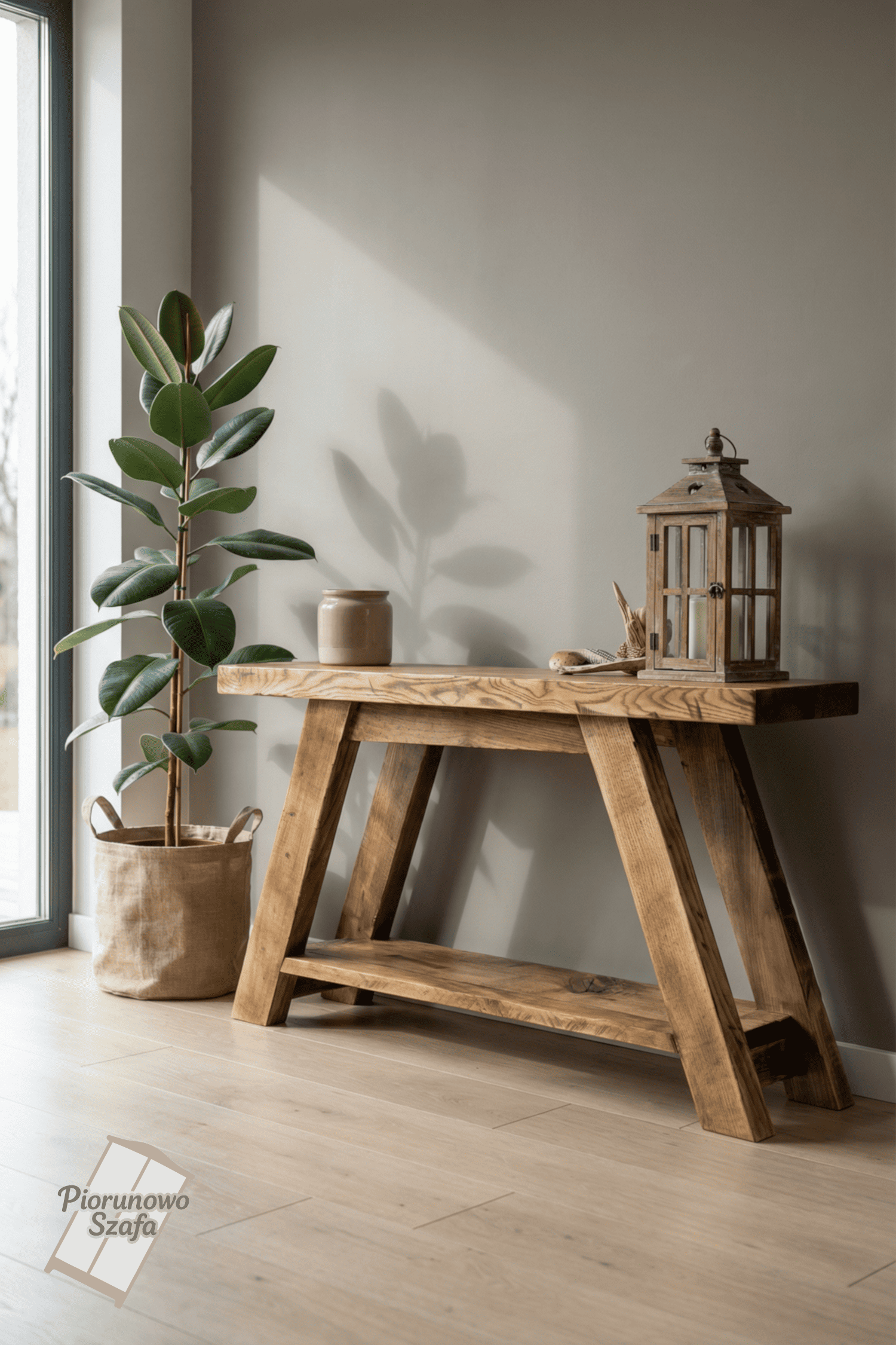 Ławka, siedzisko z litego jesionu Vintage