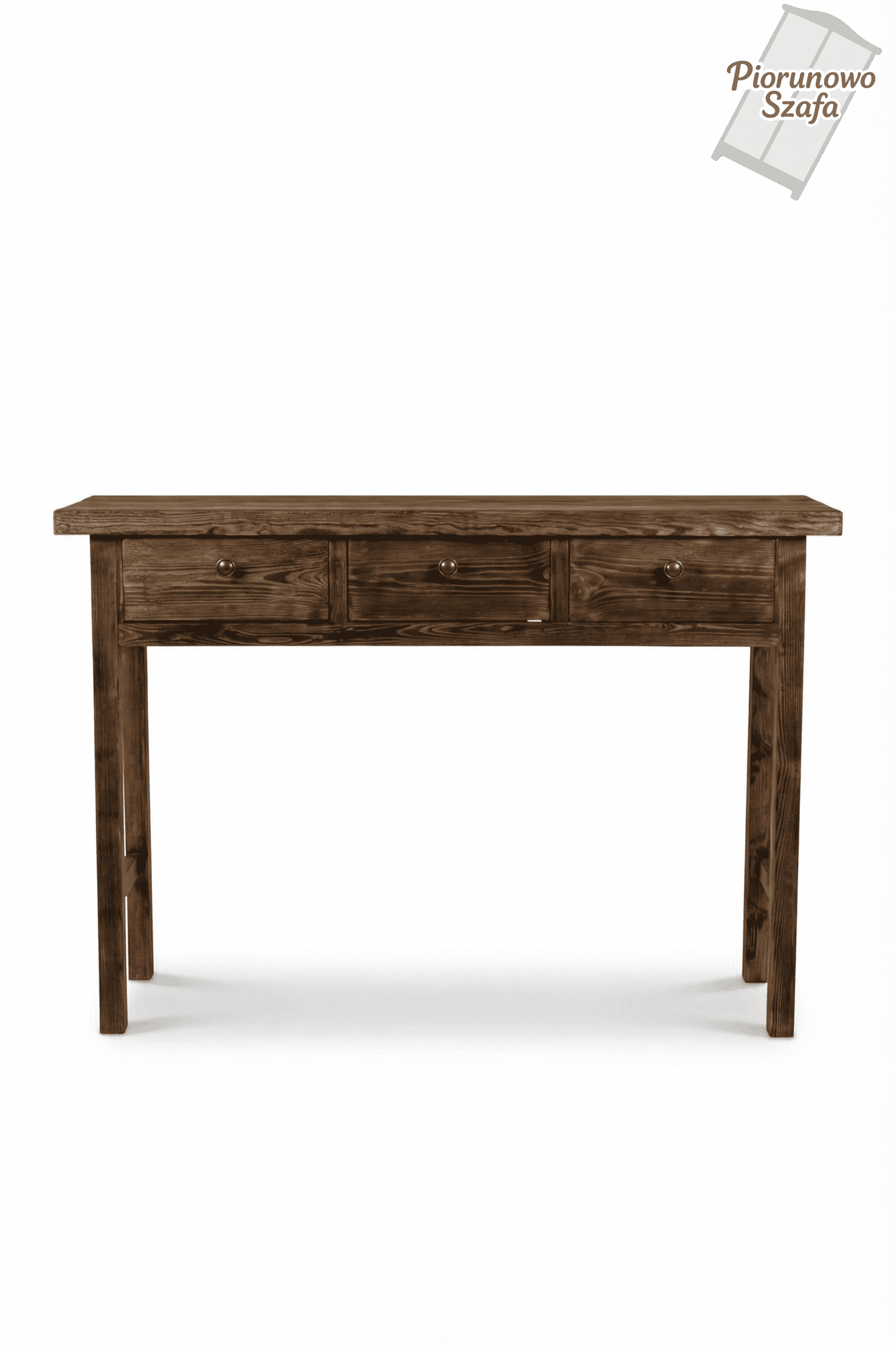 Komoda, Regał, retro Vintage 3 szuflady ciemny orzech