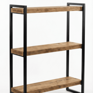 regał loft metal i drewno