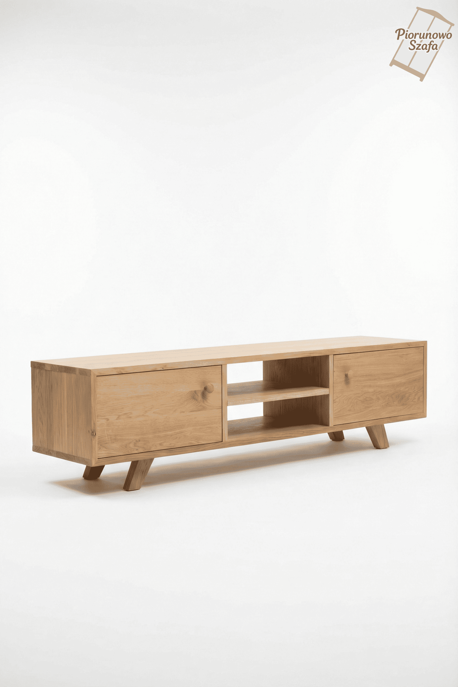 Stolik, szafka RTV retro dąb