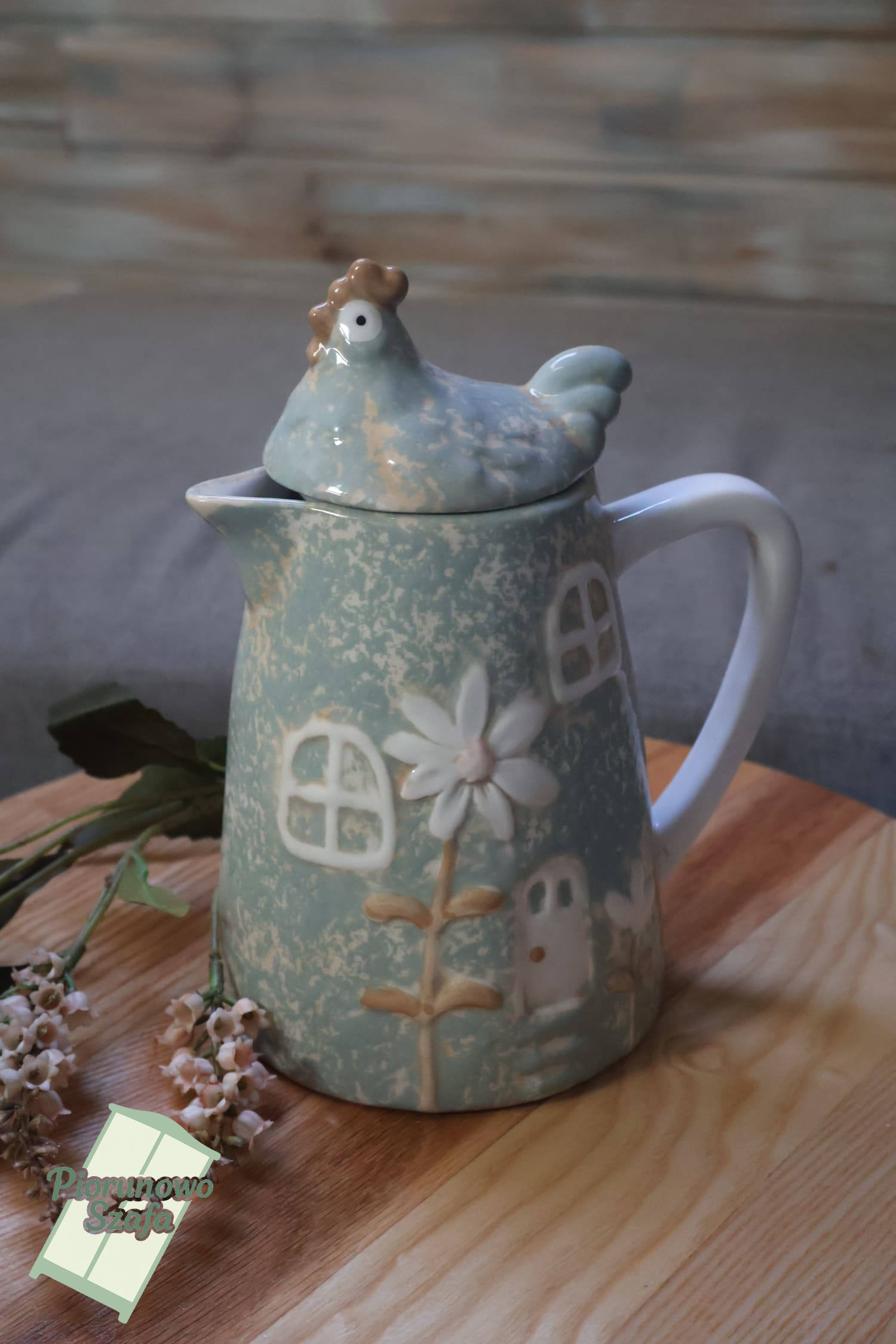 Dzbanek ceramiczny kura