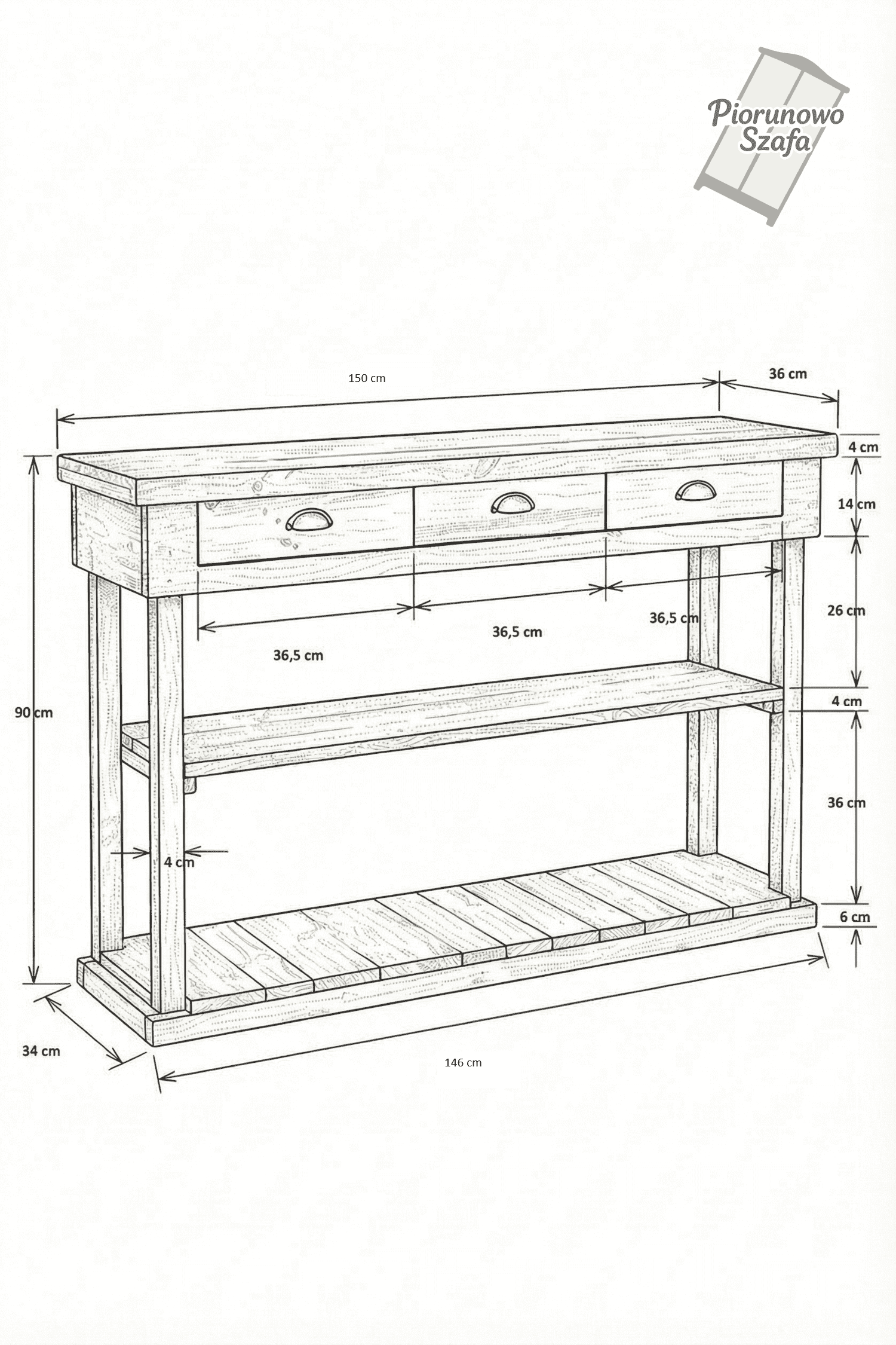 regal-vintage-3-szuflady-150cm-schemat