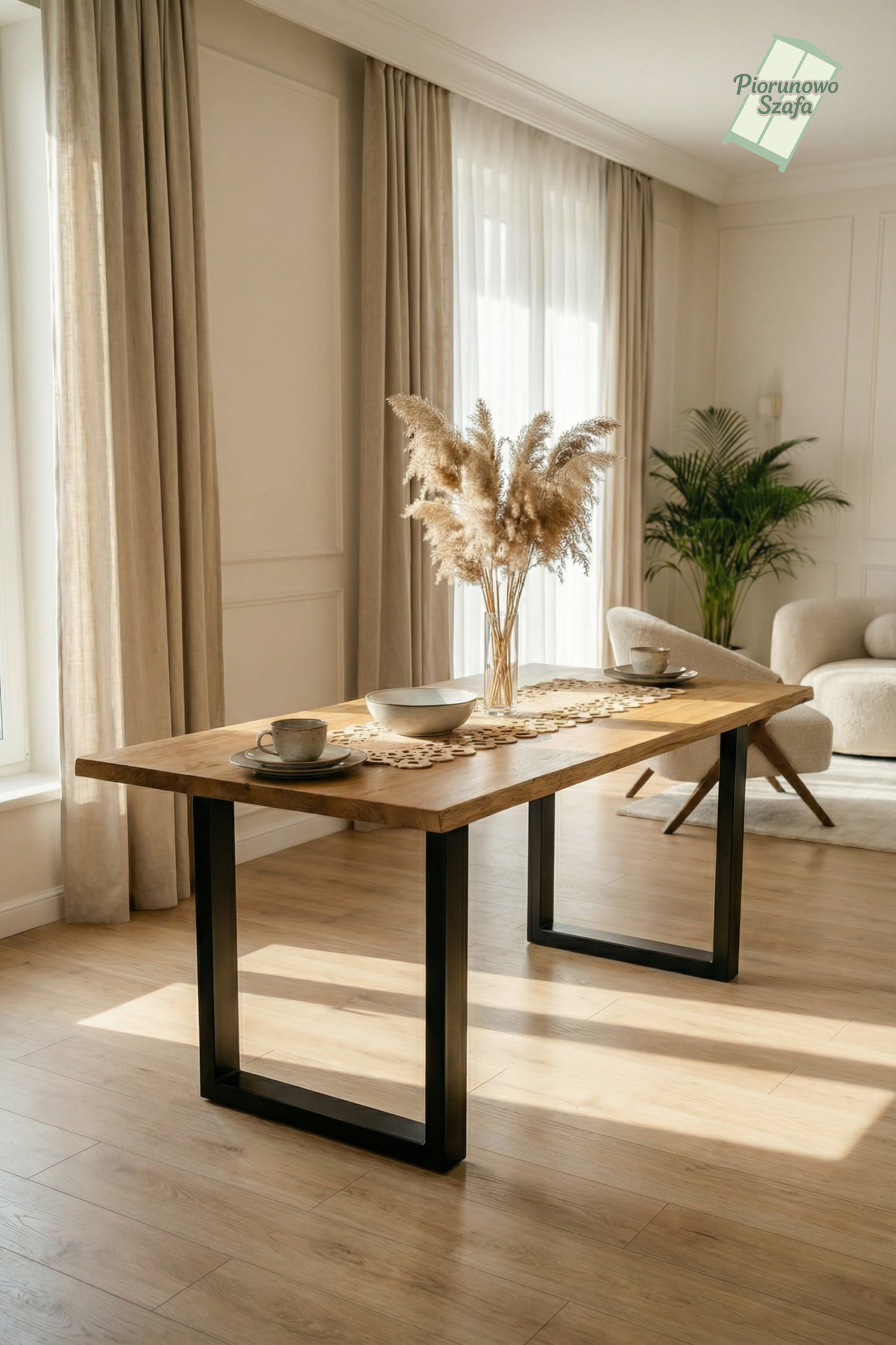 Stół dębowy loft, do jadalni/salonu