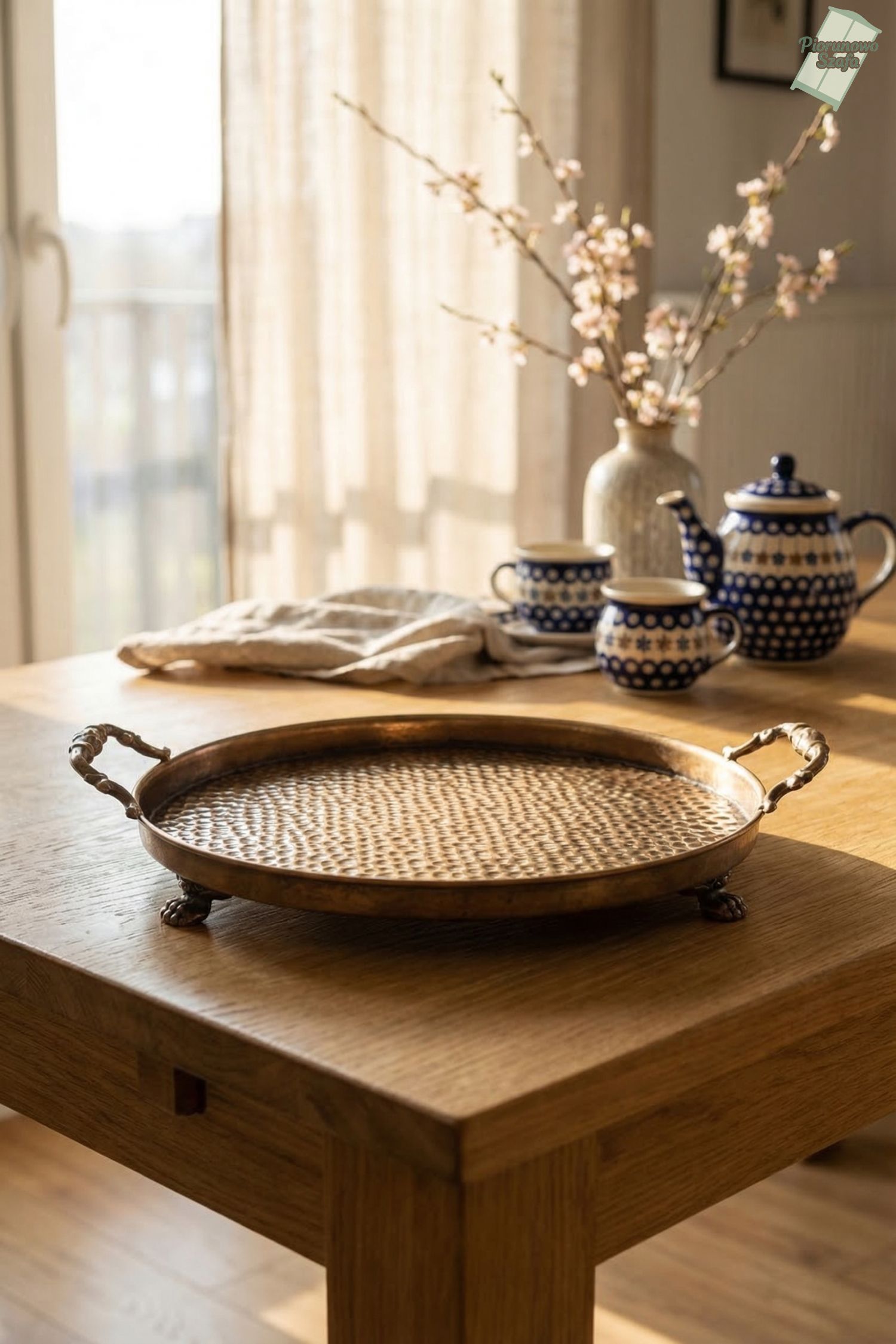 Taca młotkowana mała