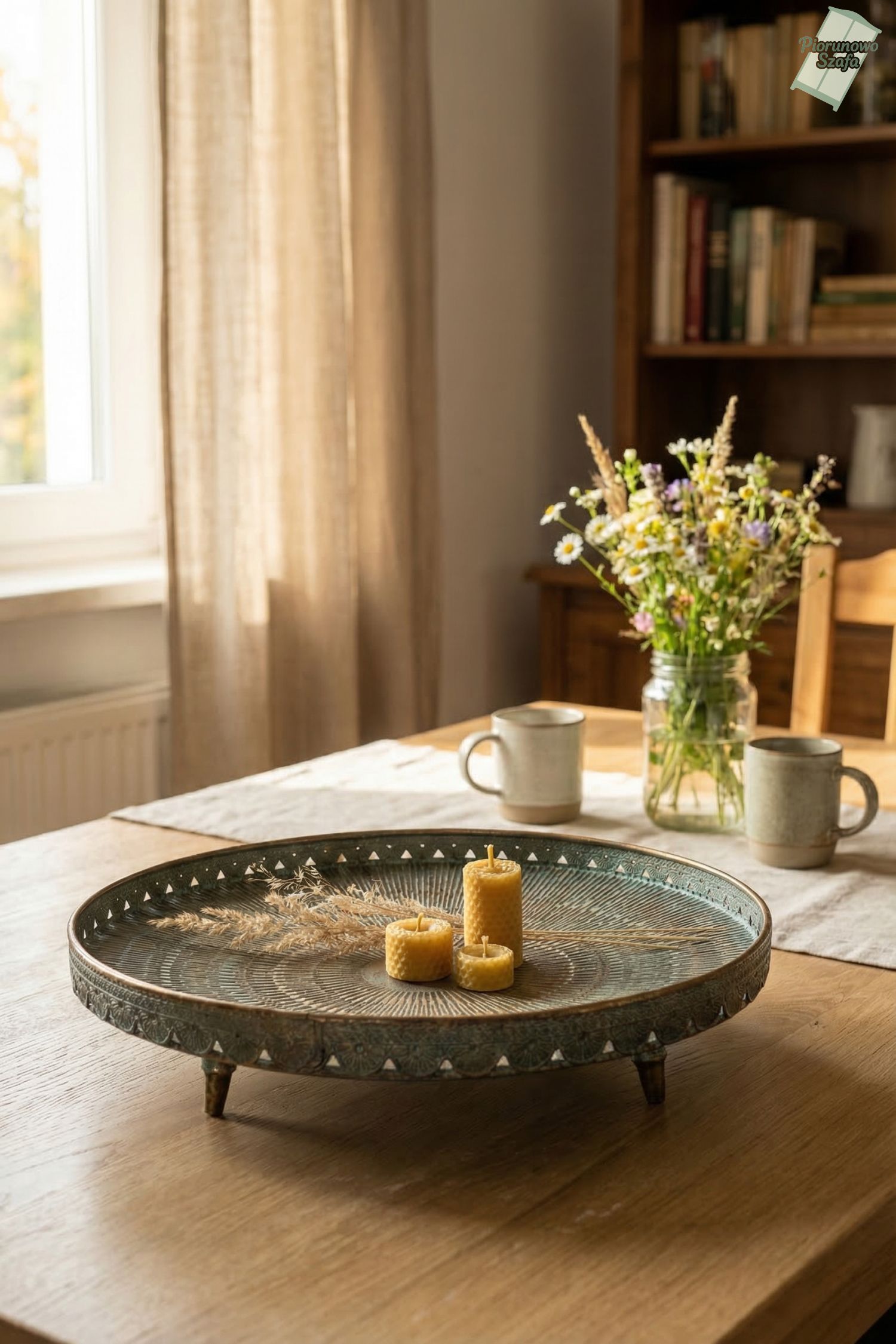 Taca okrągła, orientalna, indyjska, marokańska duża