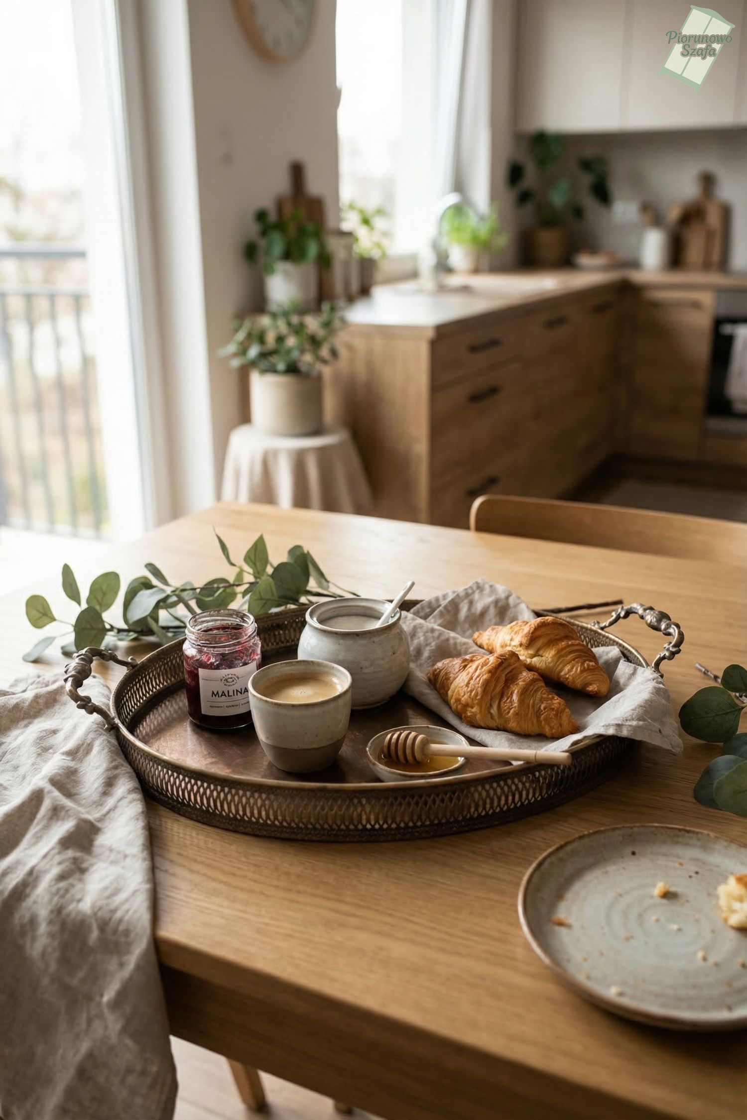 Taca owalna z ozdobnymi uchwytami duża