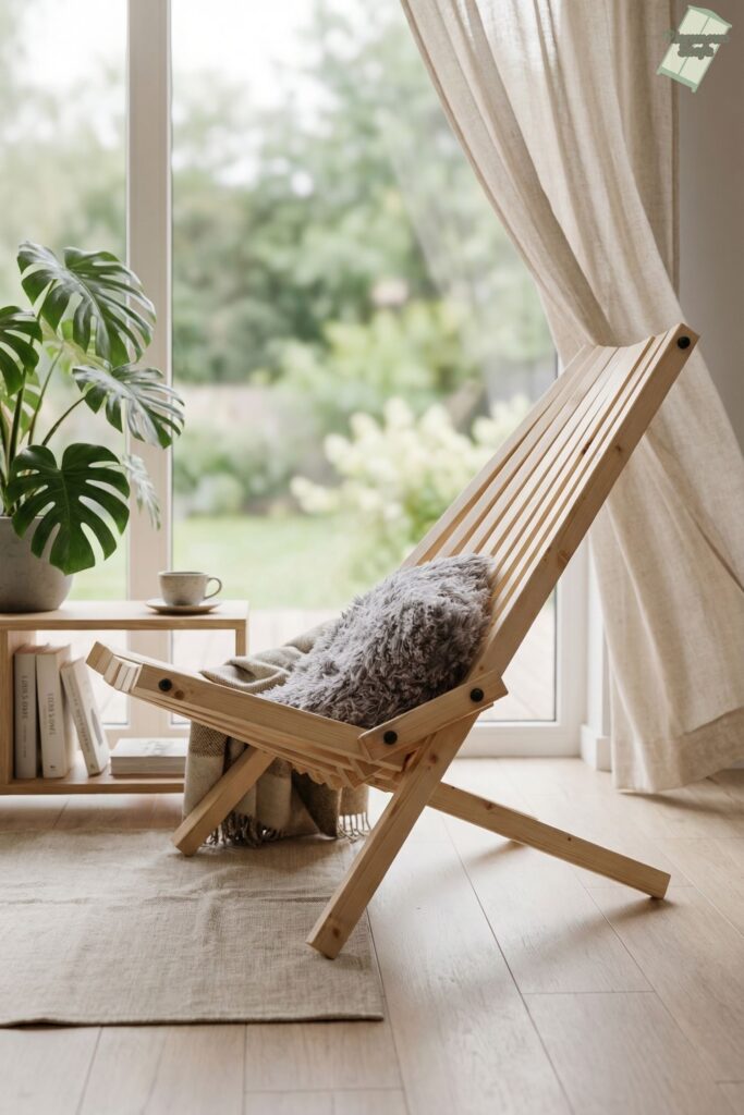 krzesło leżak rozkładany na taras i do salonu