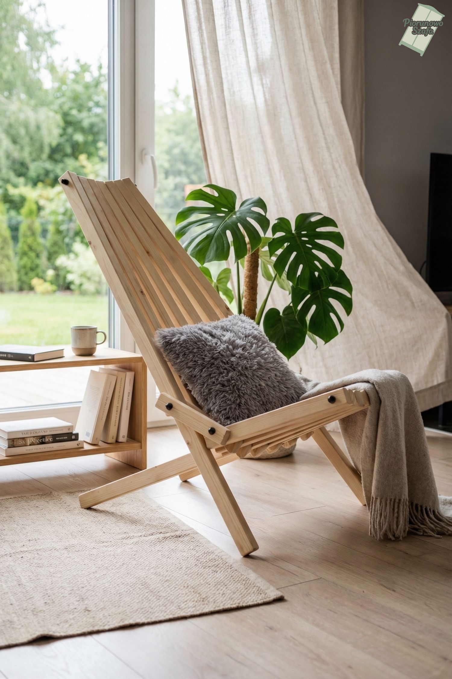krzesło leżak rozkładany na taras i do salonu